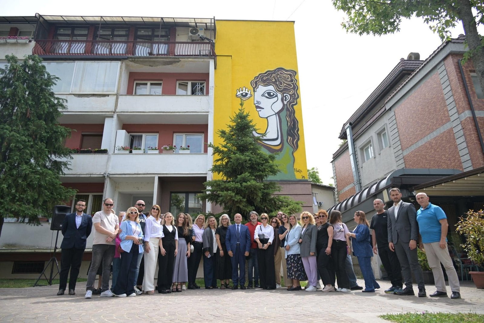 Peja City Center Mural Inauguration
